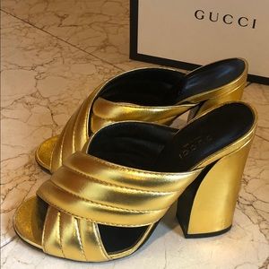 GUCCI webby mules - size 6